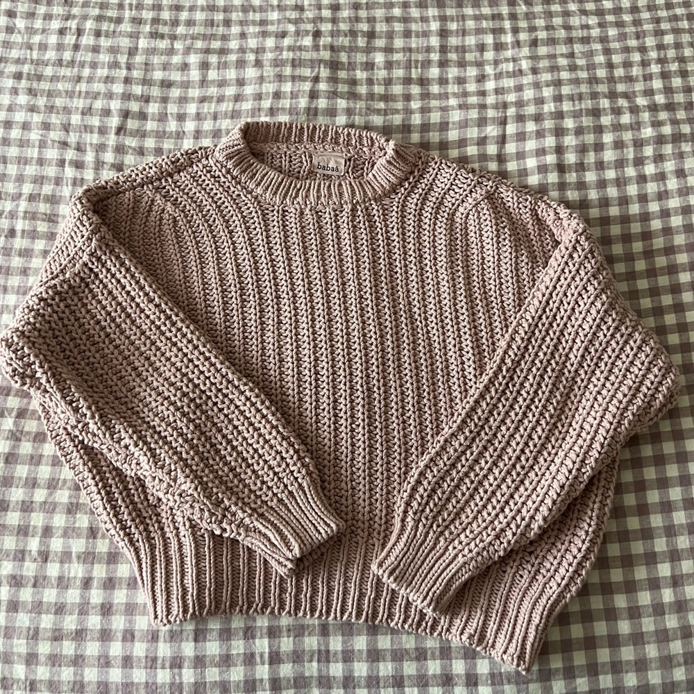 Babaa Knit Jumper in Plum Blossom - Picture 4 of 10